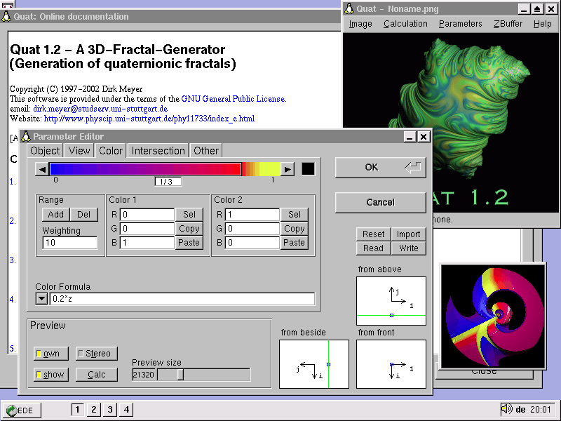 Screenshot of Quat 1.2